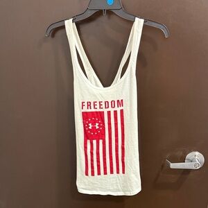 Under Armour Women's Freedom Tank Top - White and Red